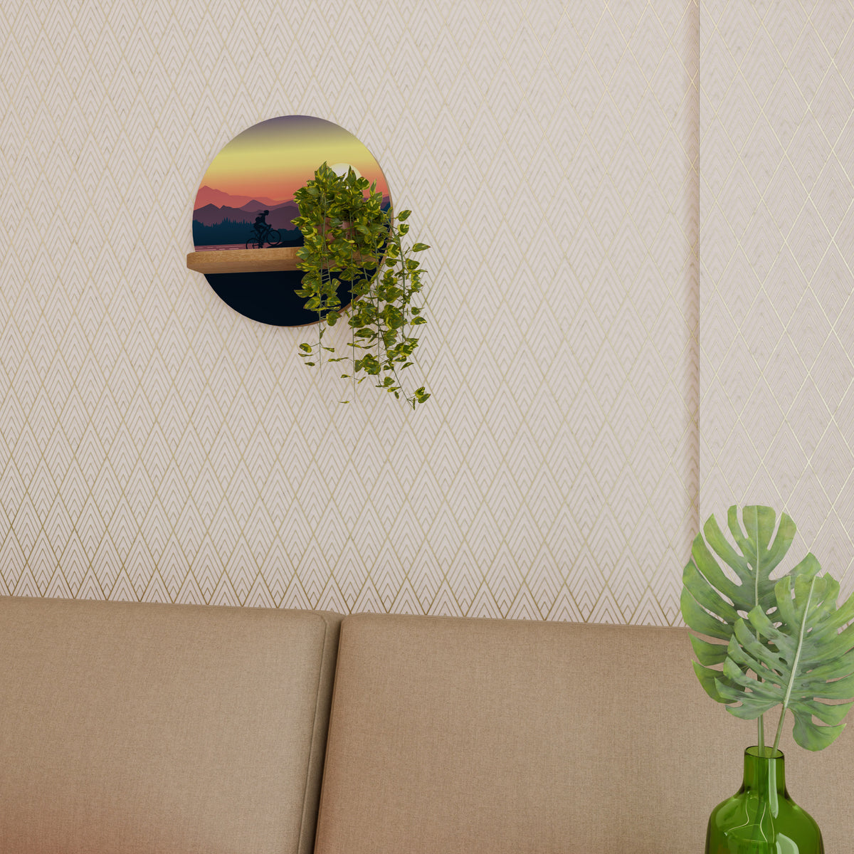 CYCLING HORIZON Art Shelf
