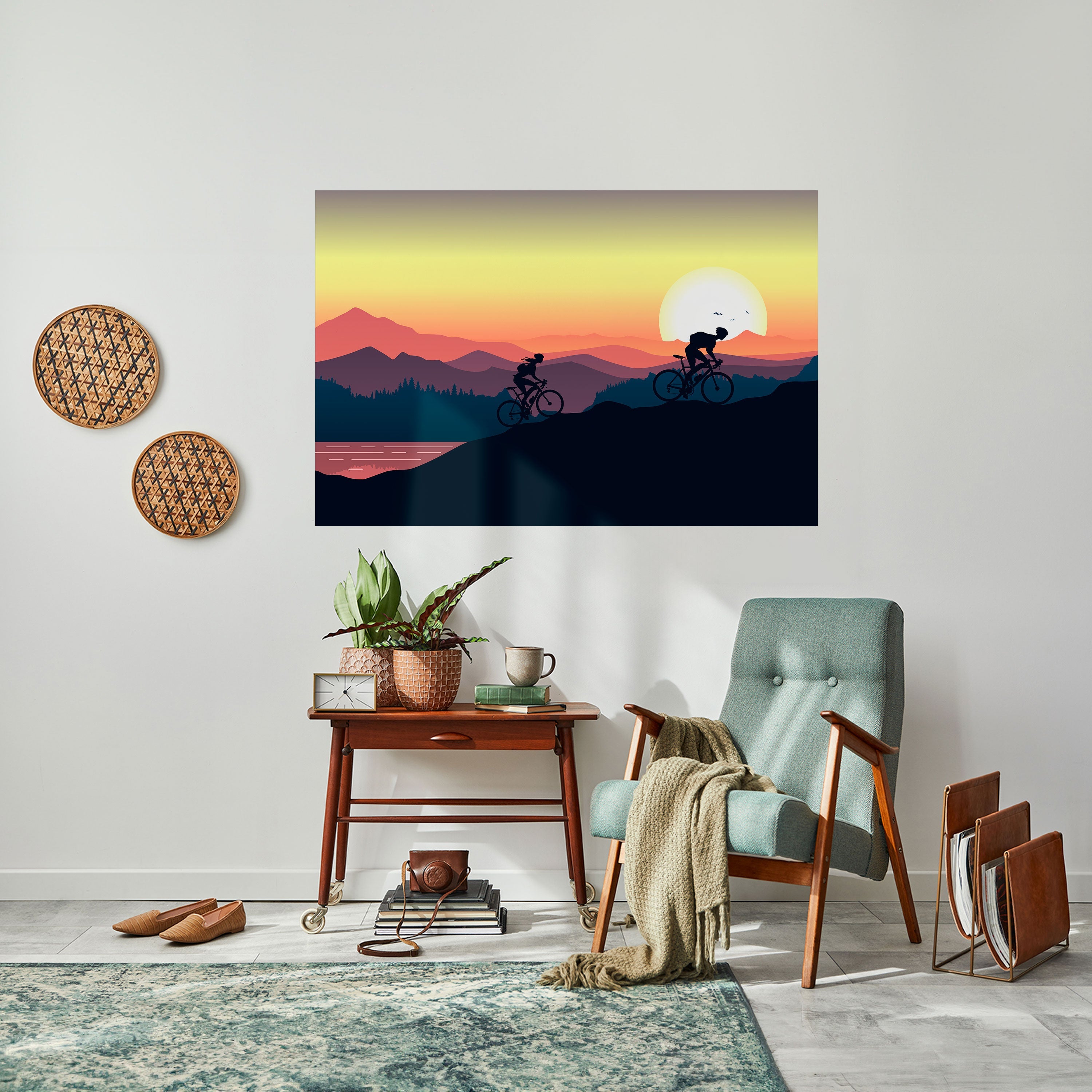 Affiche horizontale autocollante HORIZON CYCLISME