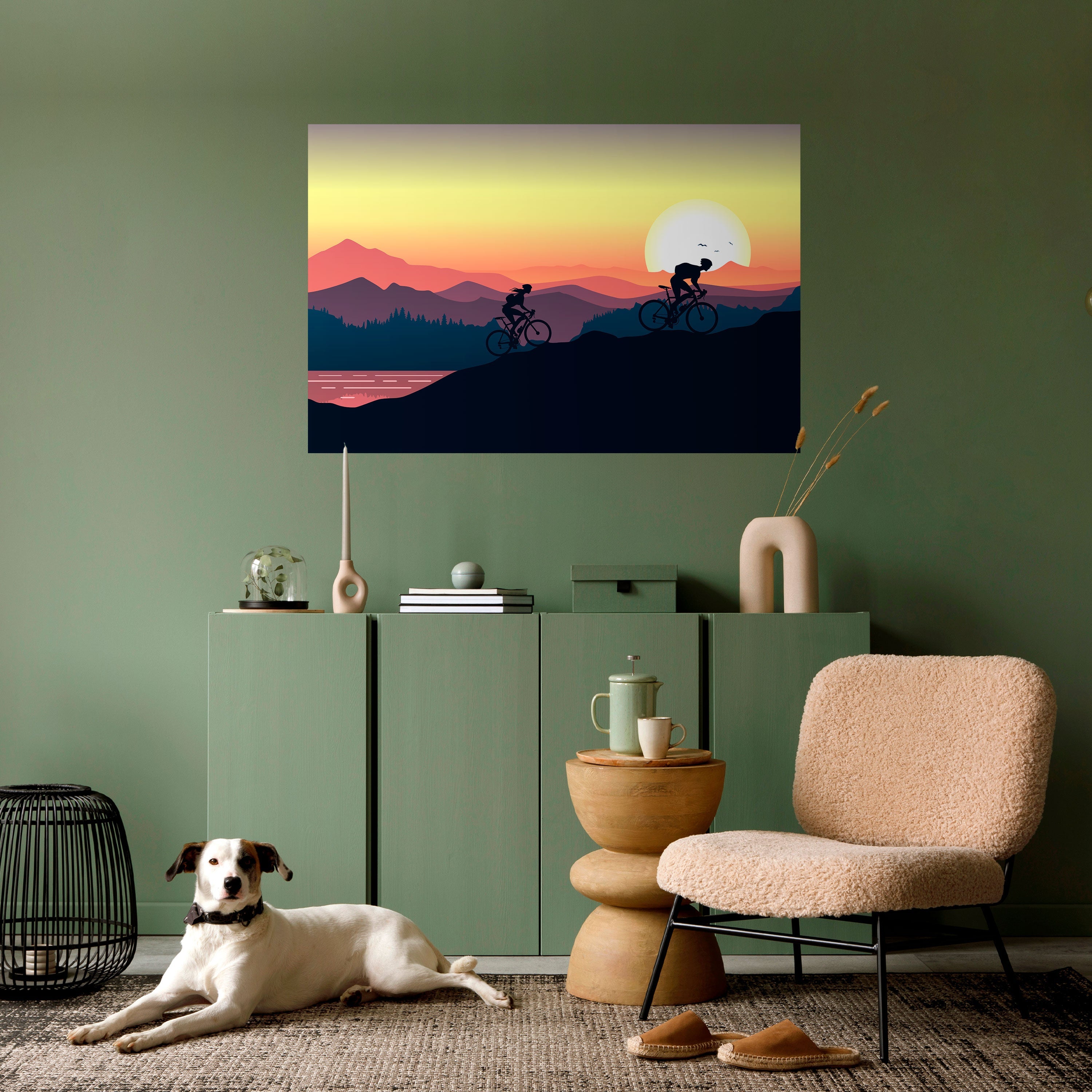 Affiche horizontale autocollante HORIZON CYCLISME