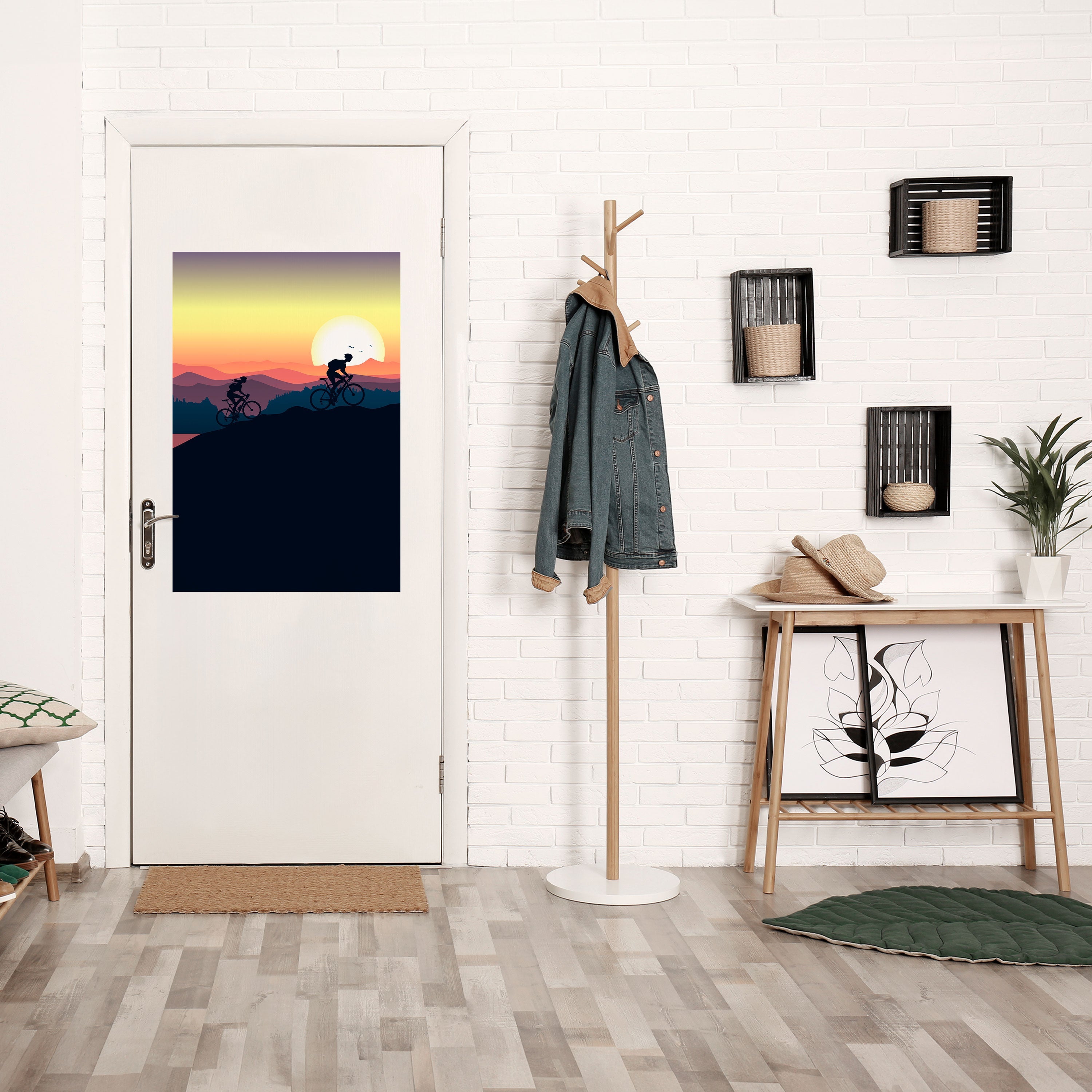 Affiche verticale autocollante CYCLING HORIZON