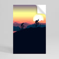 CYCLING HORIZON Peel and Stick Vertical Poster