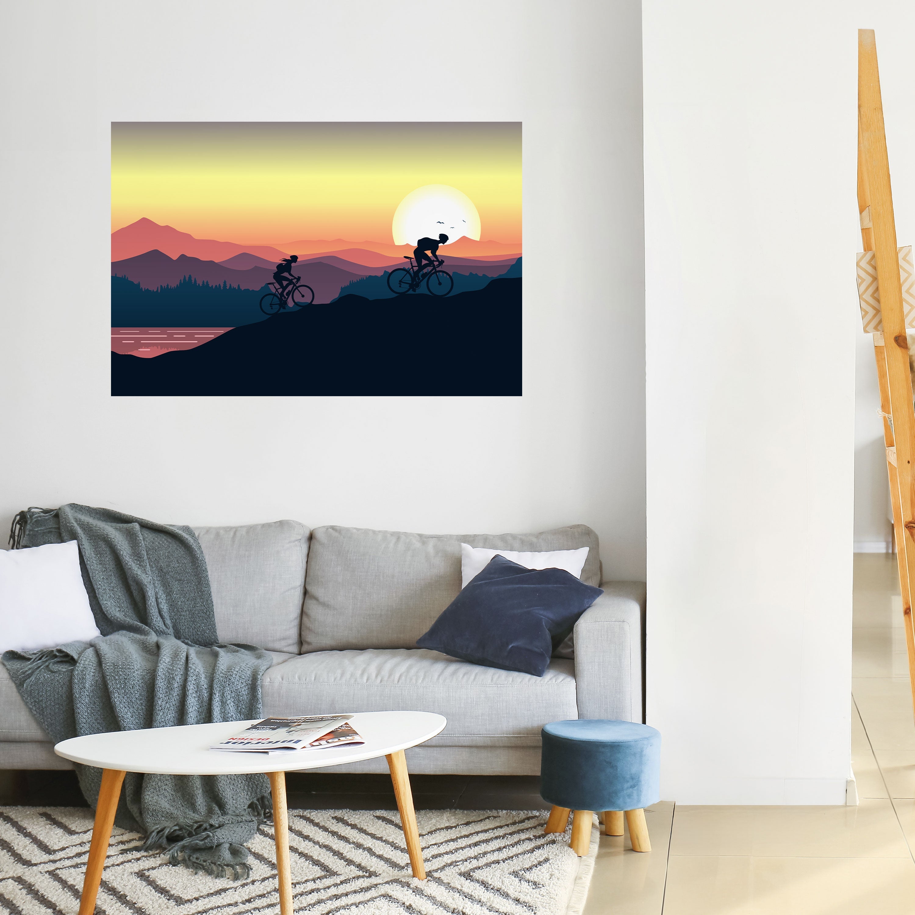 Affiche horizontale autocollante HORIZON CYCLISME