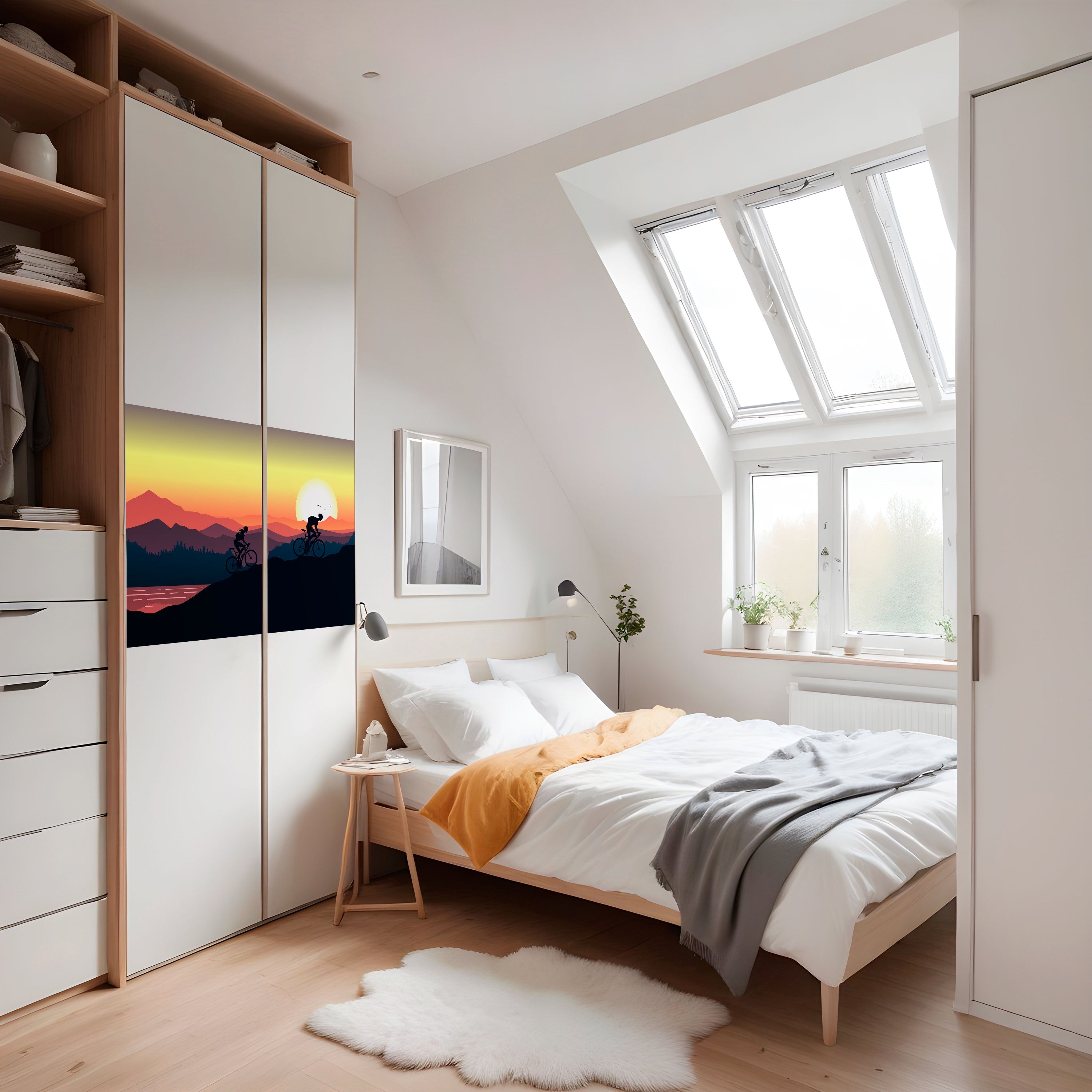 Affiche horizontale autocollante HORIZON CYCLISME