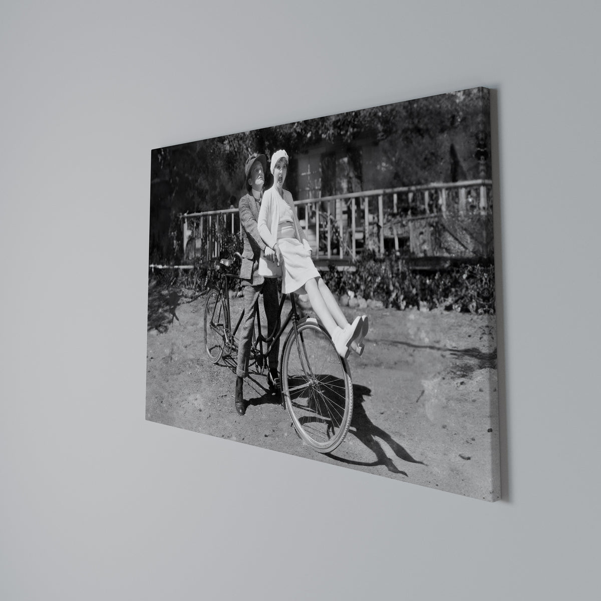 RIDING THROUGH TIME Horizontal Canvas Print