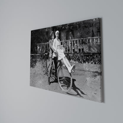 RIDING THROUGH TIME Horizontal Canvas Print