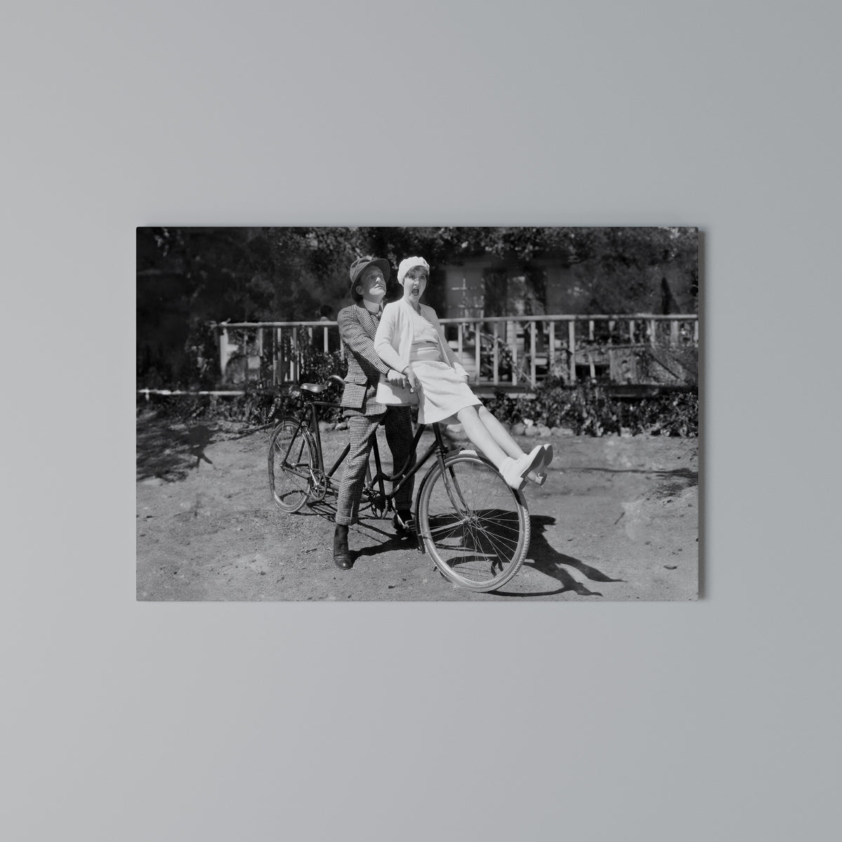 RIDING THROUGH TIME Horizontal Canvas Print