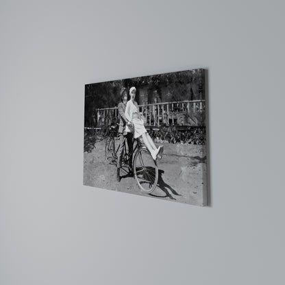 RIDING THROUGH TIME Horizontal Canvas Print