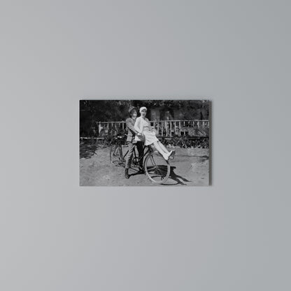 RIDING THROUGH TIME Horizontal Canvas Print