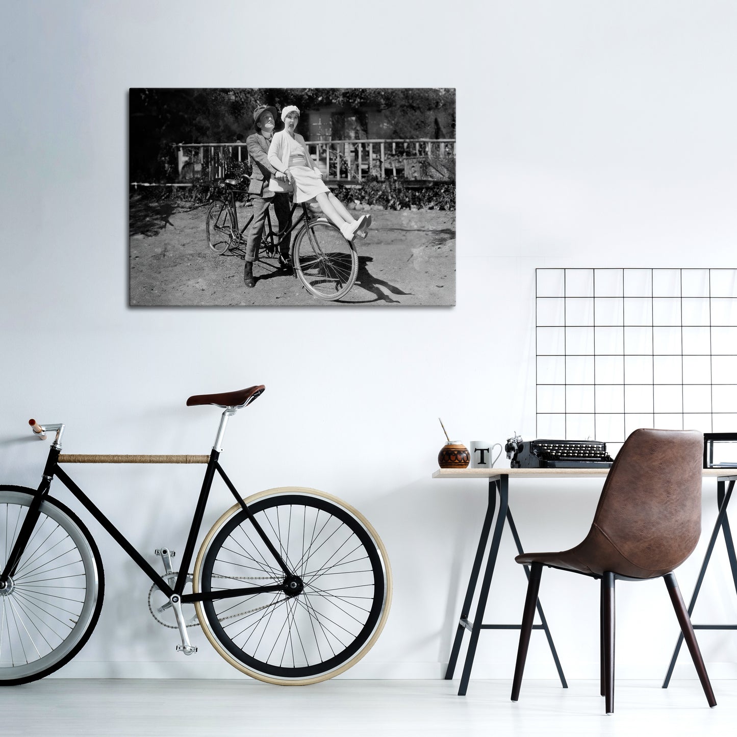 RIDING THROUGH TIME Horizontal Canvas Print