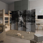 RIDING THROUGH TIME 6-Panel Room Divider