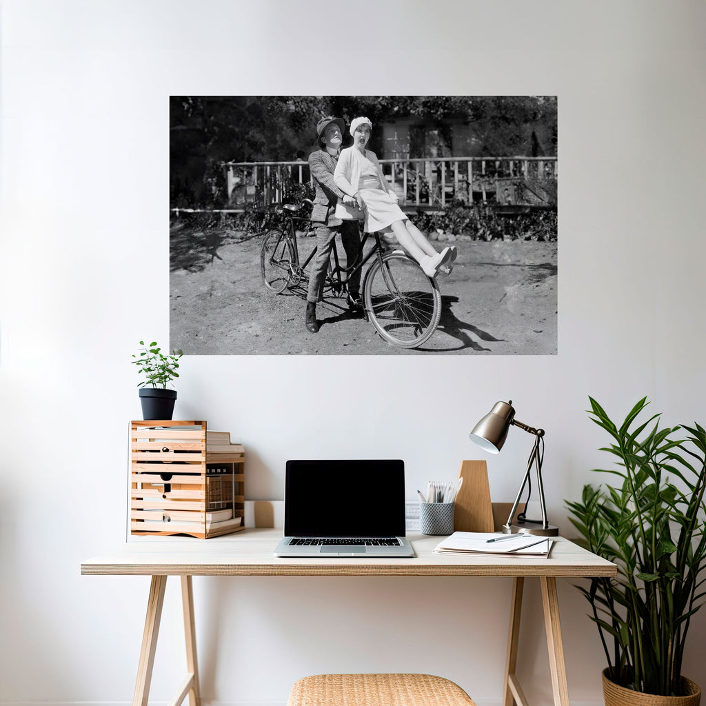 Affiche horizontale autocollante « À TRAVERS LE TEMPS »