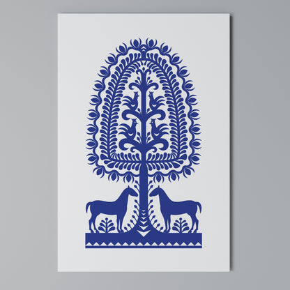 POLISH FOLK ART Vertical Canvas Print