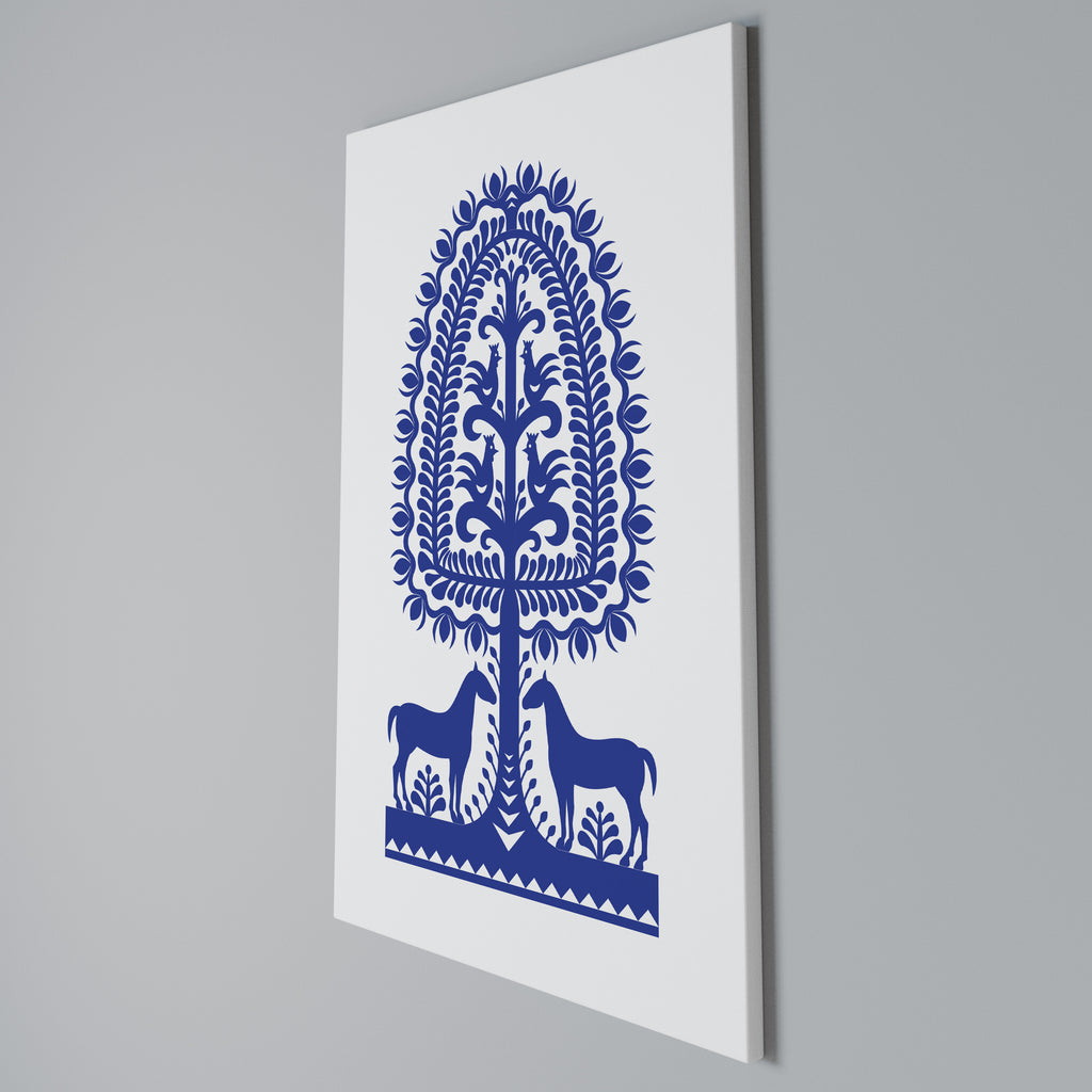 POLISH FOLK ART Vertical Canvas Print