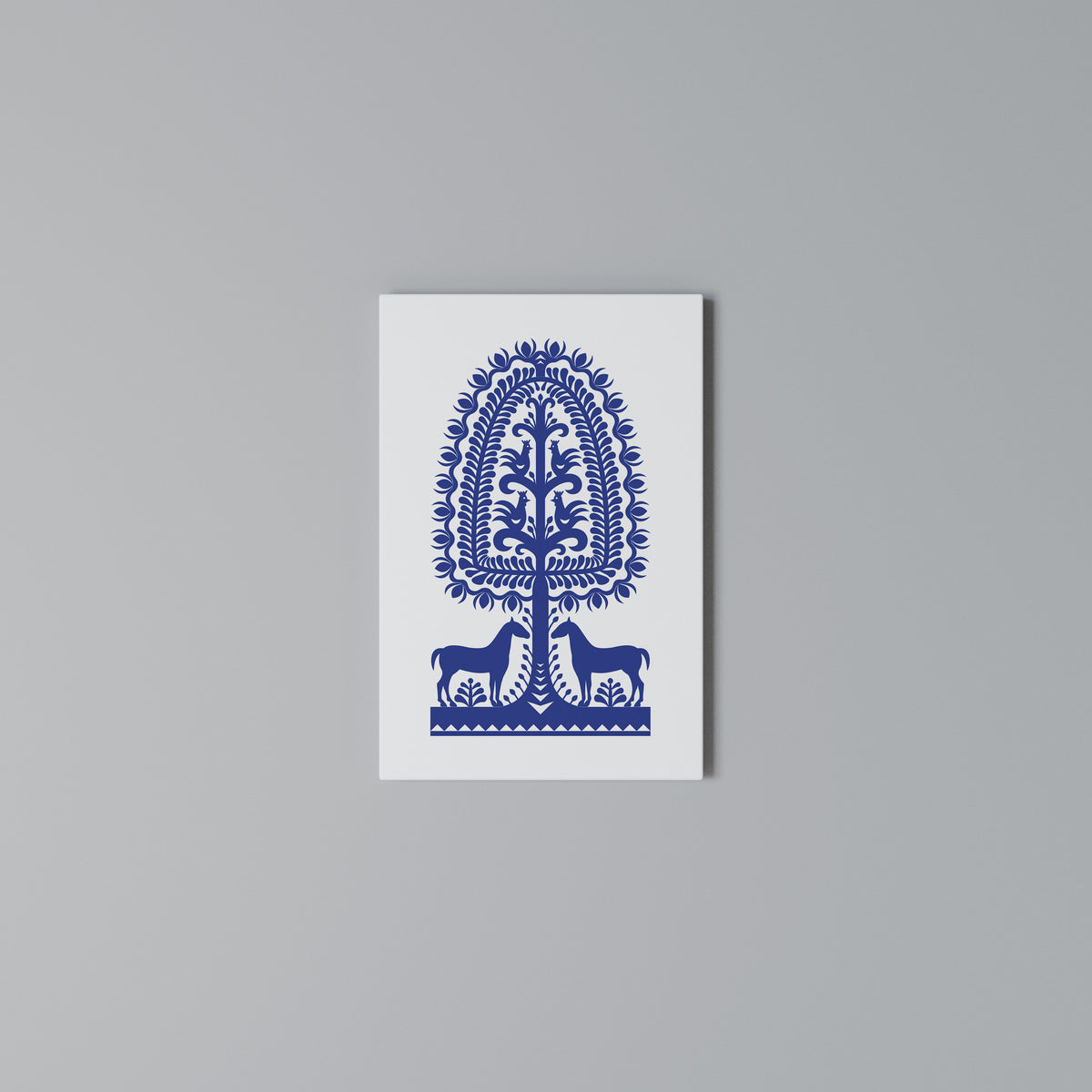 POLISH FOLK ART Vertical Canvas Print