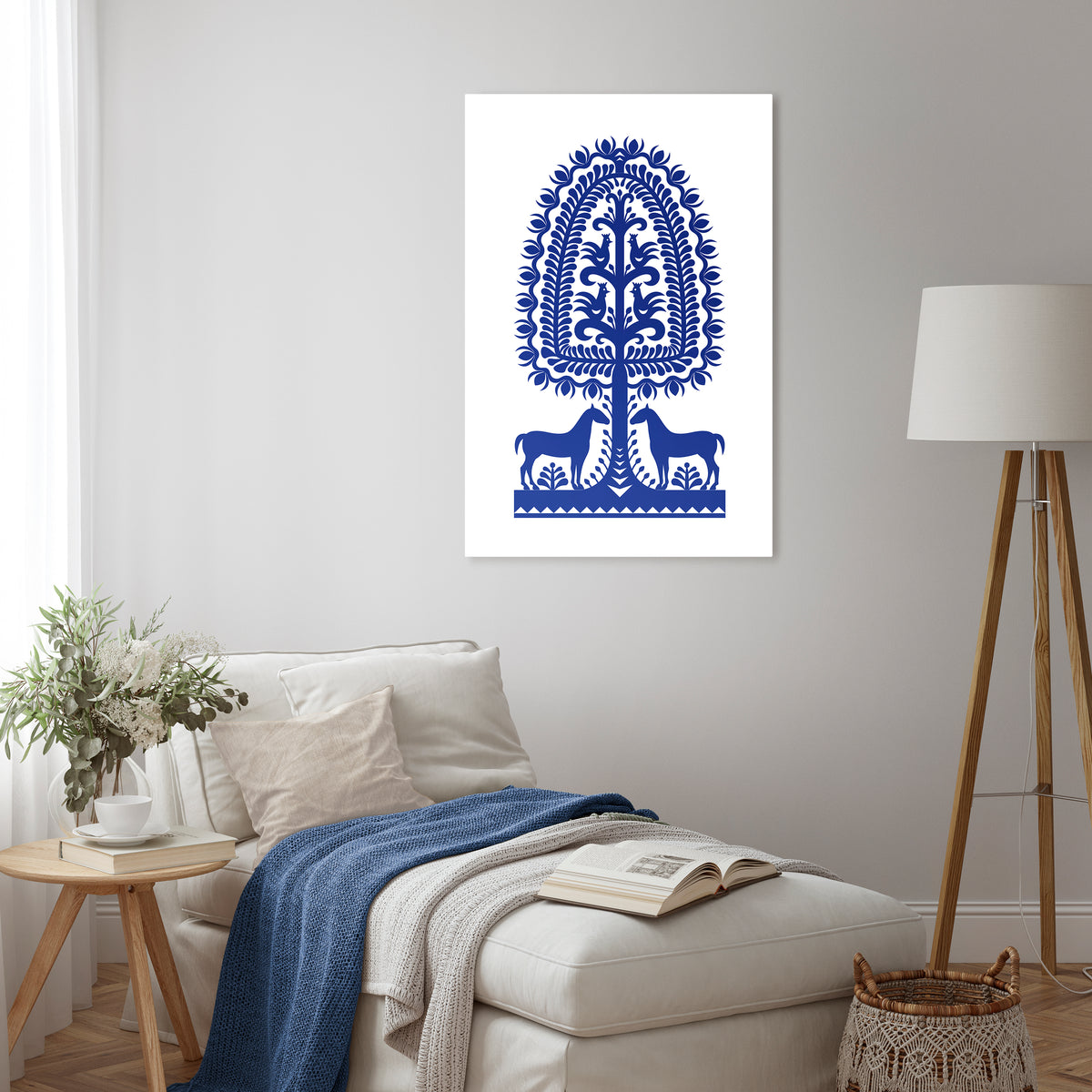 POLISH FOLK ART Vertical Canvas Print