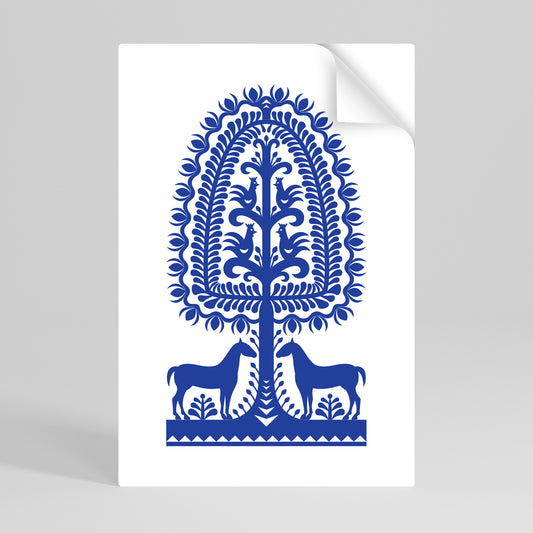 POLISH FOLK ART Peel and Stick Vertical Poster
