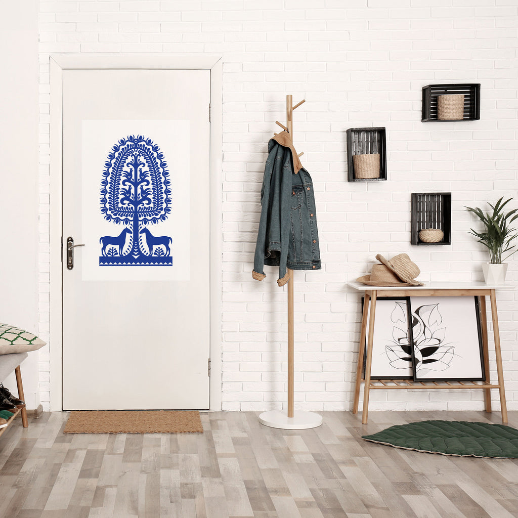 Affiche verticale autocollante sur l'art populaire polonais