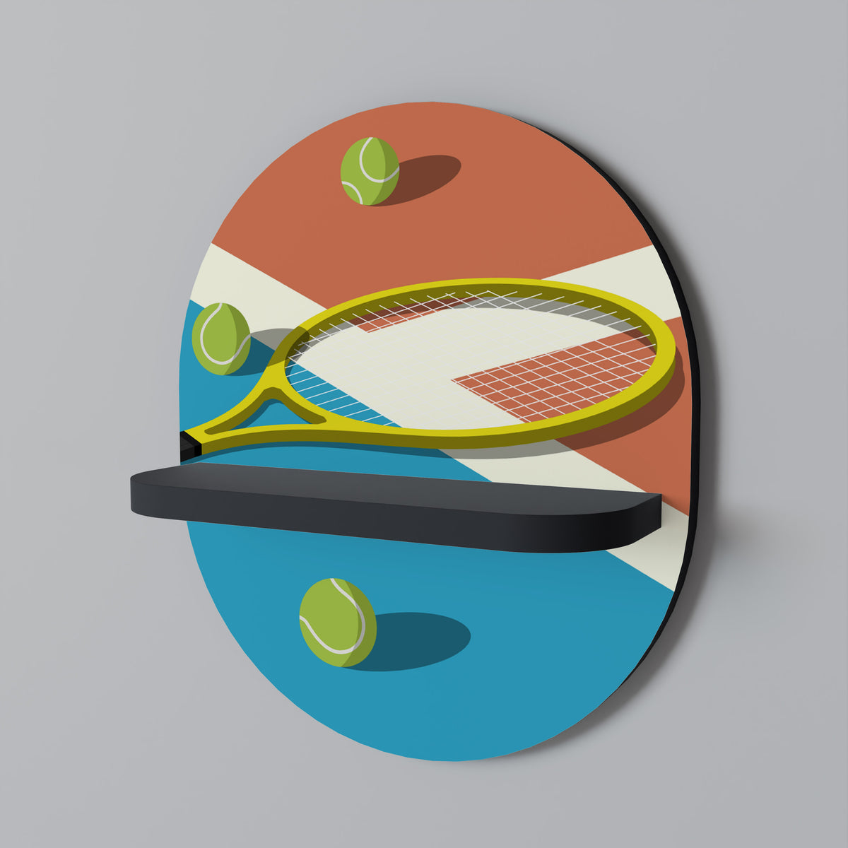 TENNIS ESSENTIALS Art Shelf