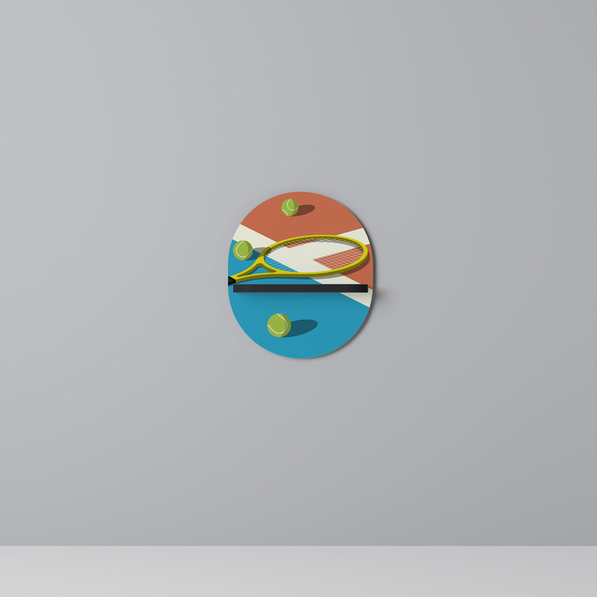 TENNIS ESSENTIALS Art Shelf