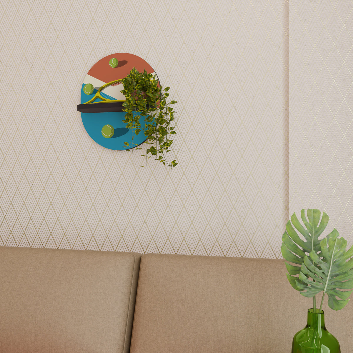 TENNIS ESSENTIALS Art Shelf