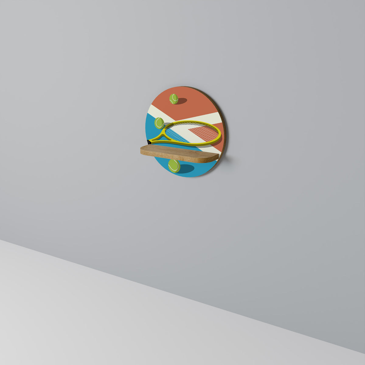 TENNIS ESSENTIALS Art Shelf