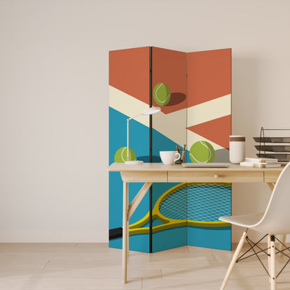 TENNIS ESSENTIALS 3-Panel Room Divider