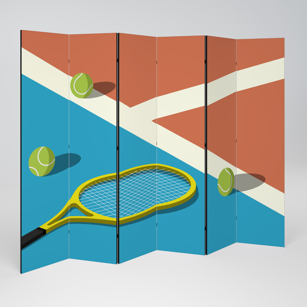 TENNIS ESSENTIALS 6-Panel Room Divider