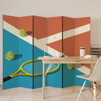 TENNIS ESSENTIALS 6-Panel Room Divider