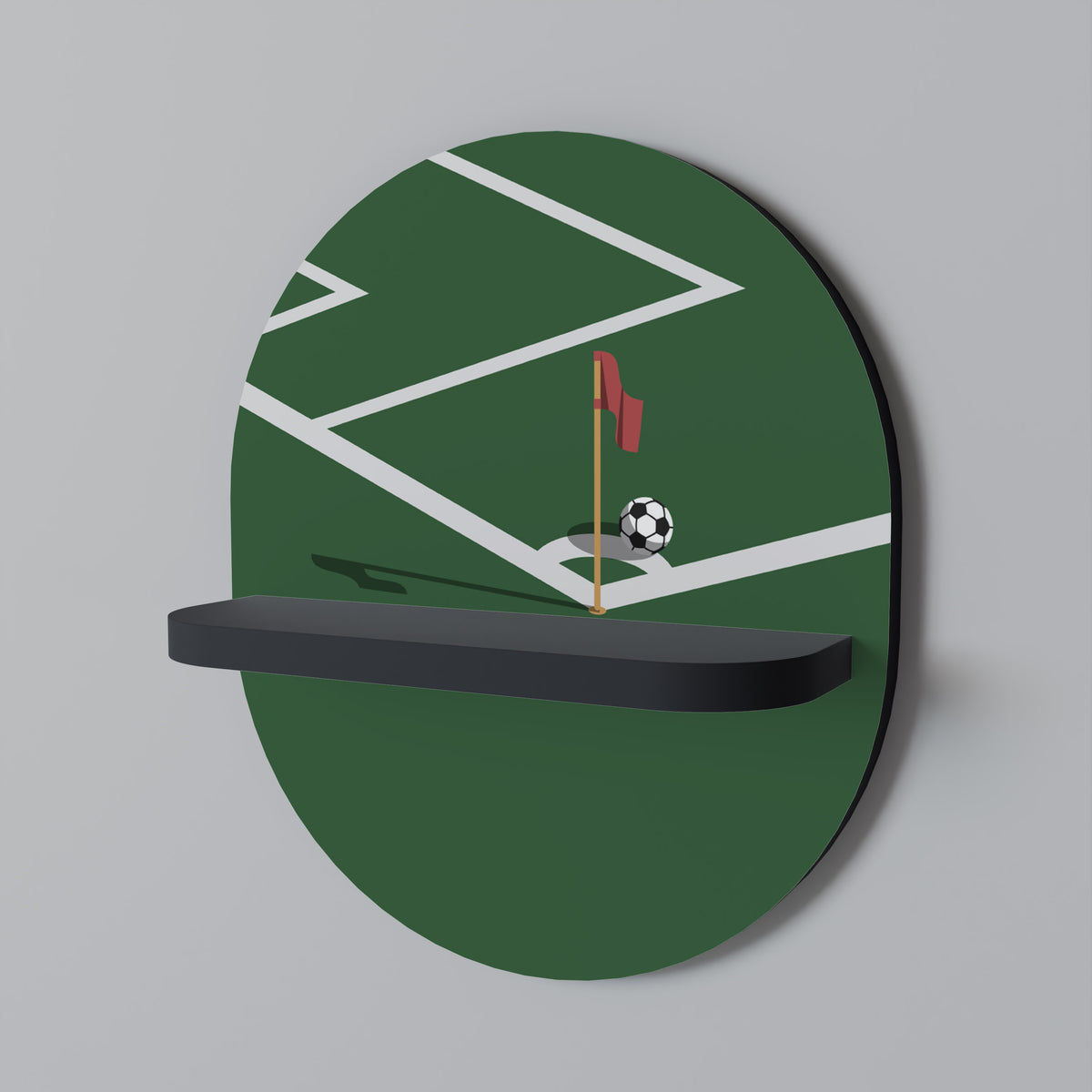FOOTBALL ACTION Art Shelf