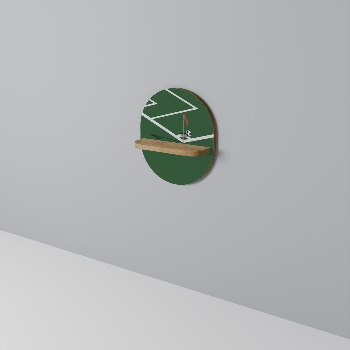 FOOTBALL ACTION Art Shelf