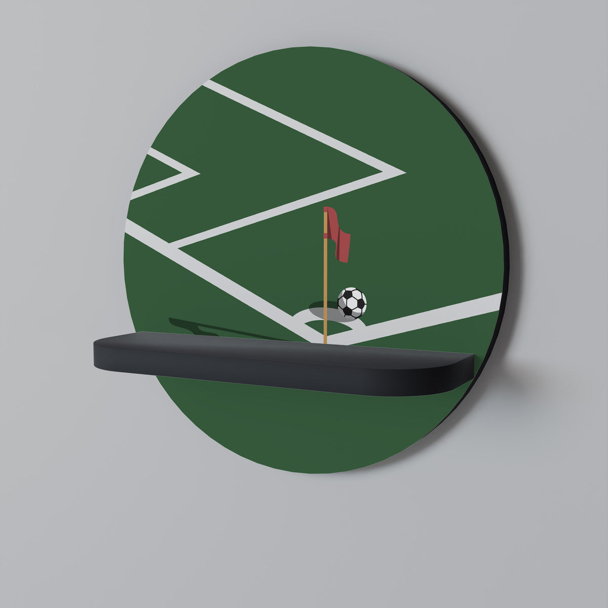 FOOTBALL ACTION Art Shelf