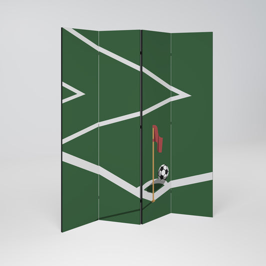 FOOTBALL ACTION 4-Panel Room Divider