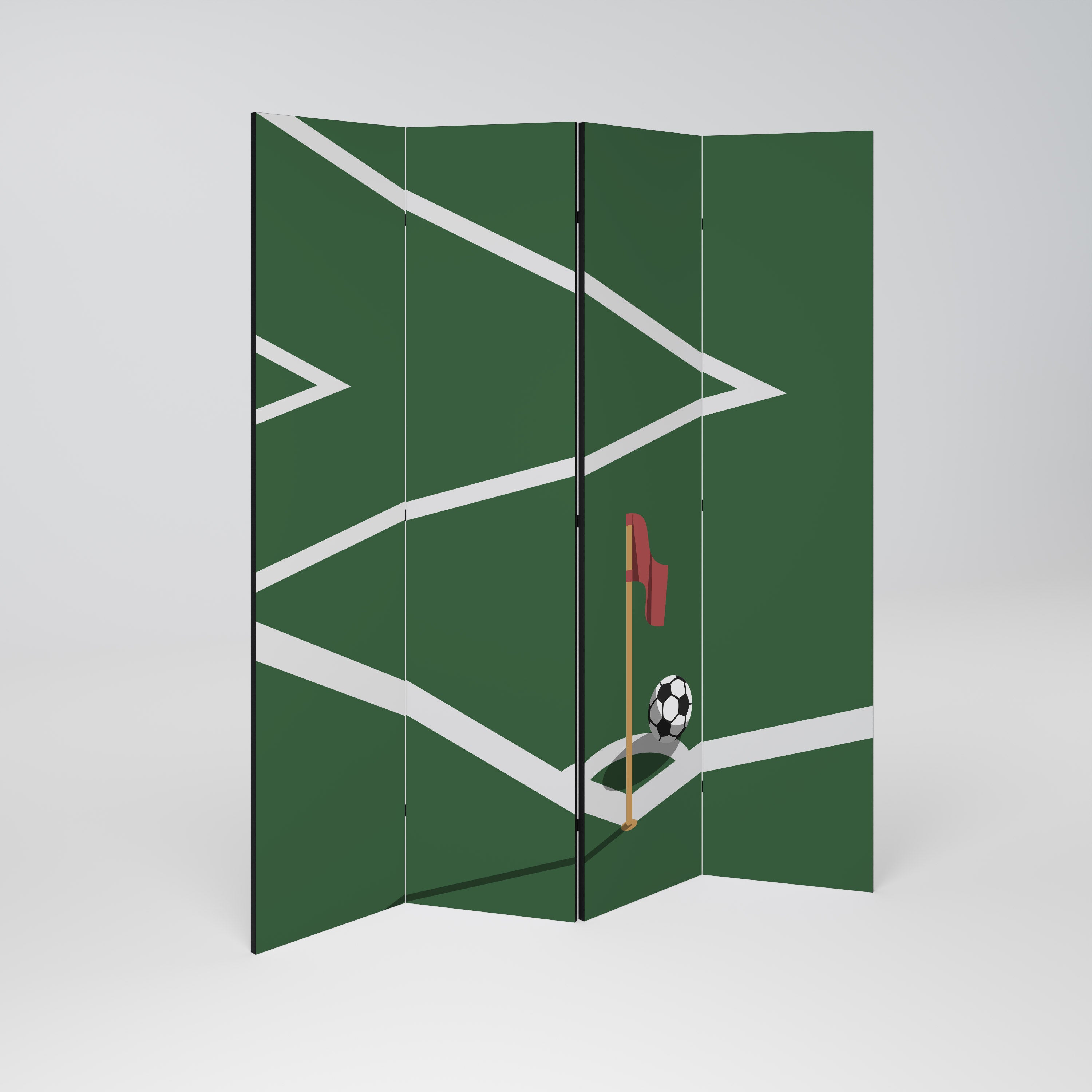 FOOTBALL ACTION 4-Panel Room Divider