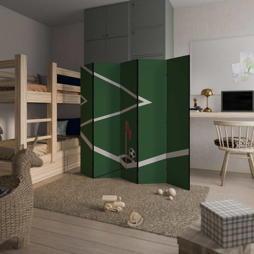 Paravent décoratif à 5 panneaux FOOTBALL ACTION