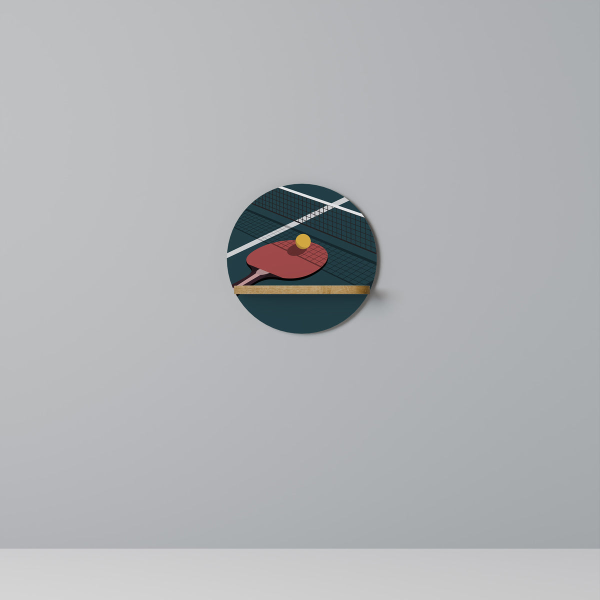 PING- PONG GAME Art Shelf