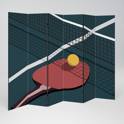 PING- PONG GAME 6-Panel Room Divider