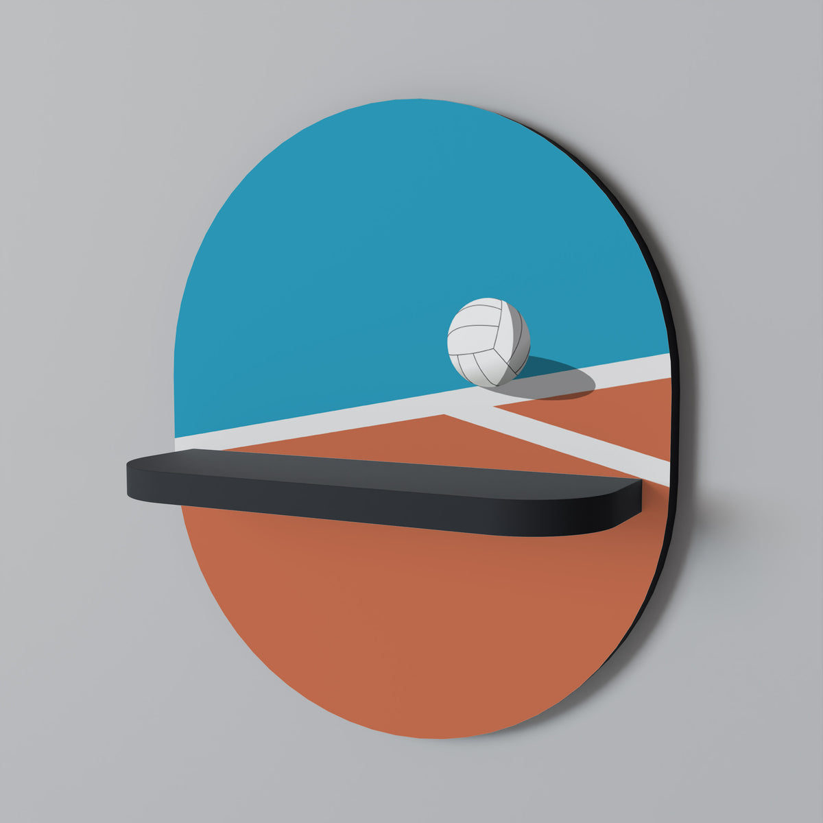 VOLLEYBALL TIME Art Shelf