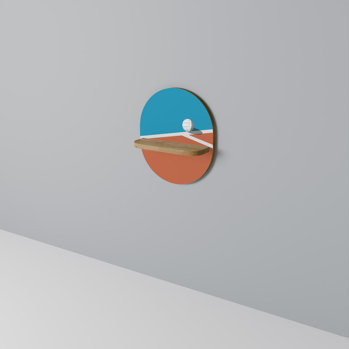 VOLLEYBALL TIME Art Shelf