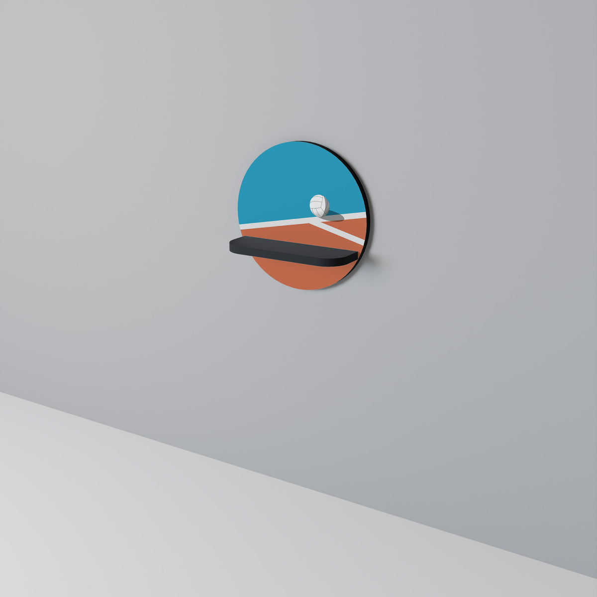 VOLLEYBALL TIME Art Shelf