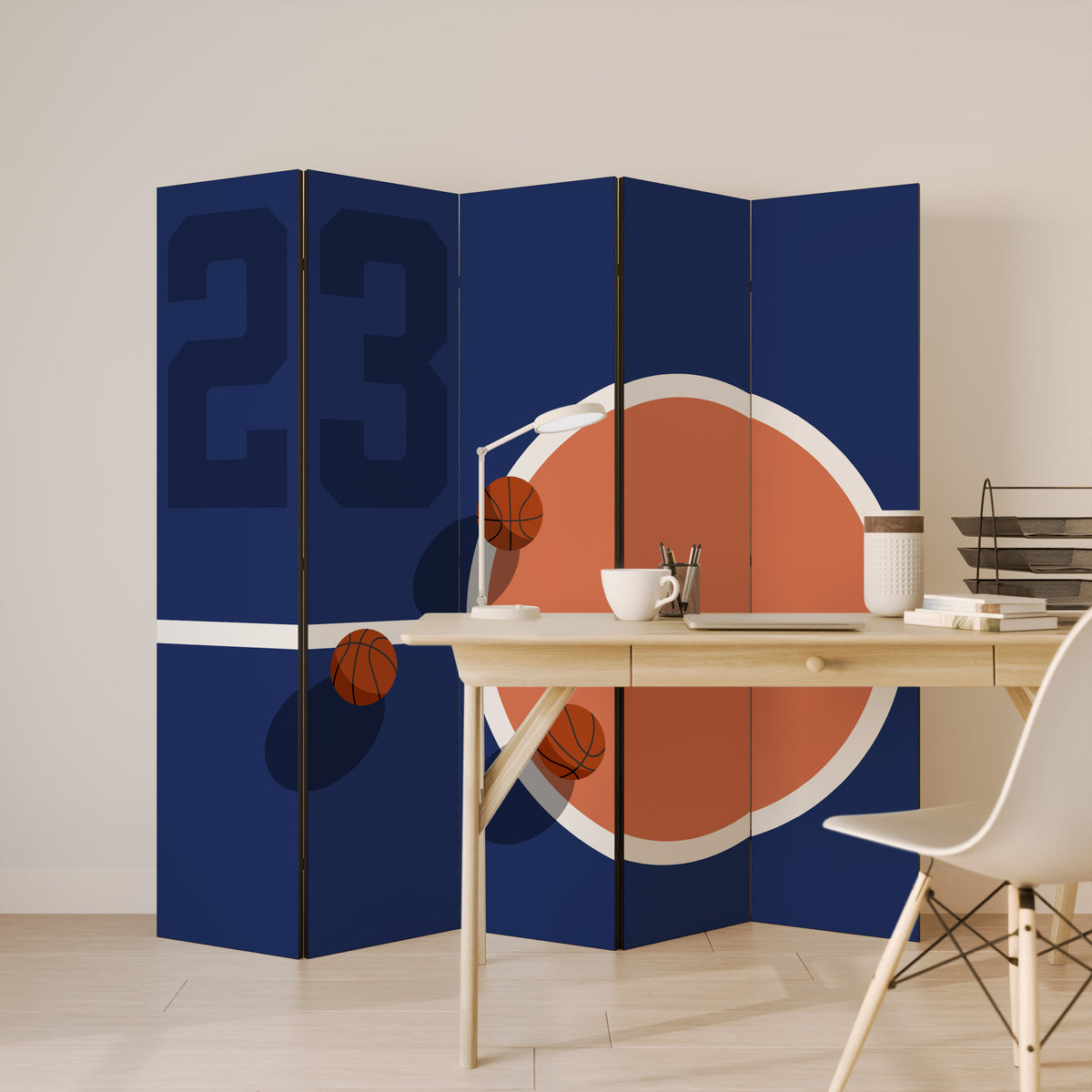 FAMOUS NUMBER 23 5-Panel Room Divider