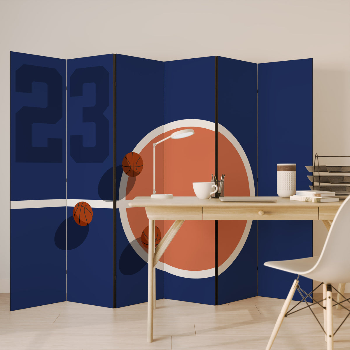 FAMOUS NUMBER 23 6-Panel Room Divider