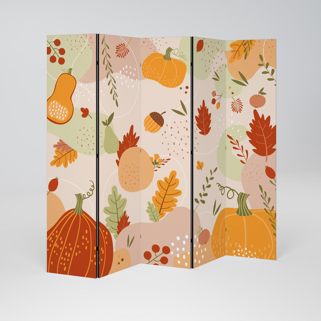 HELLO AUTUMN Decorative 5-Panel Room Divider