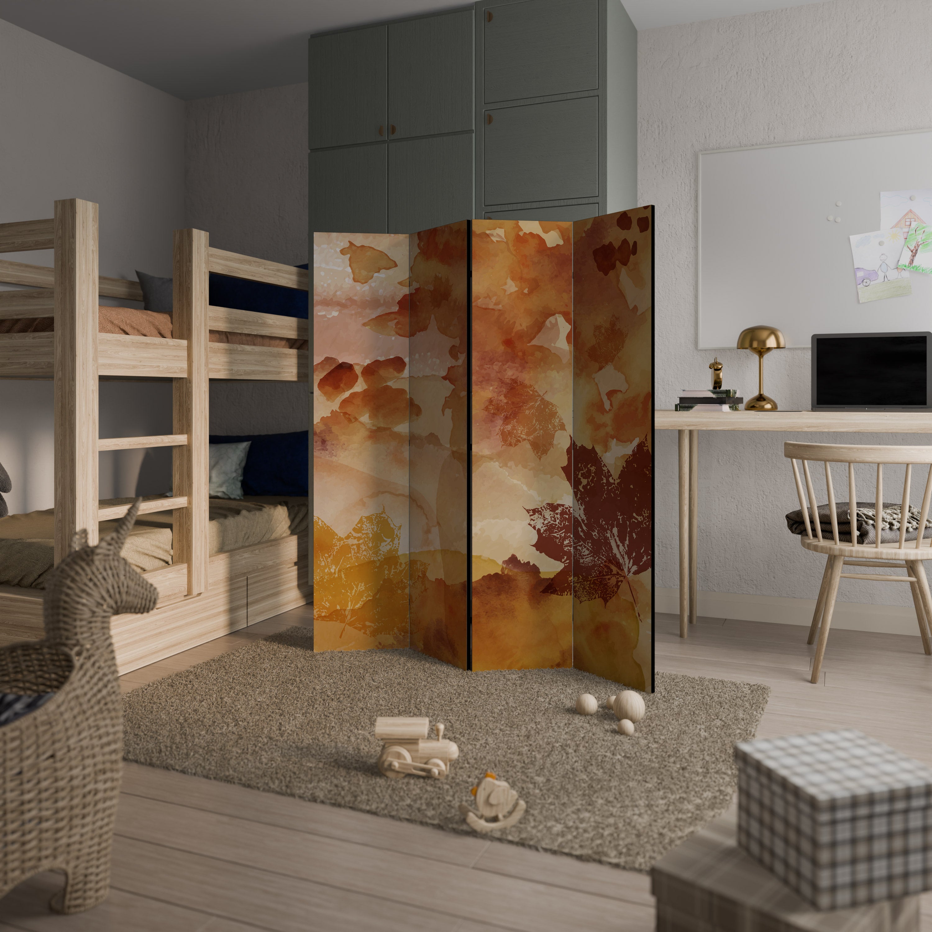TRACES OF AUTUMN 4-Panel Room Divider