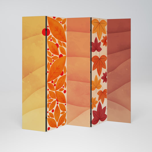 VIBRANT FALL FOLIAGE 5-Panel Room Divider