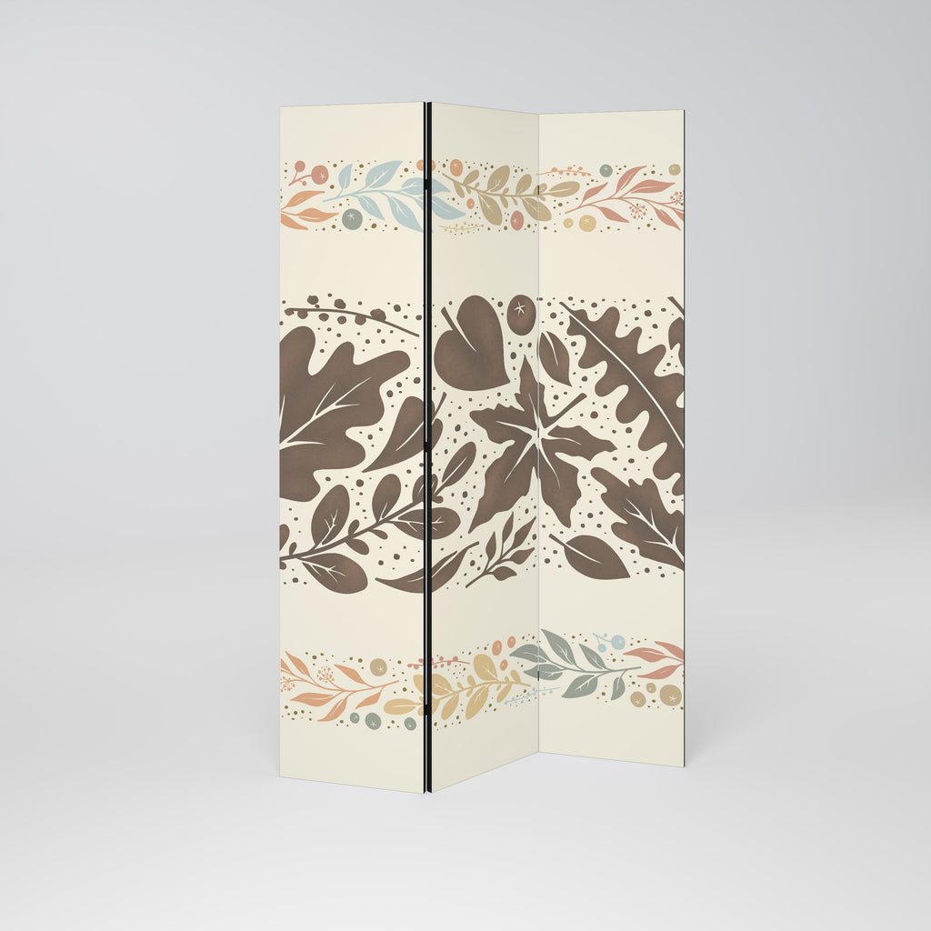 FOLIAGE ROWS Decorative 3-Panel Room Divider