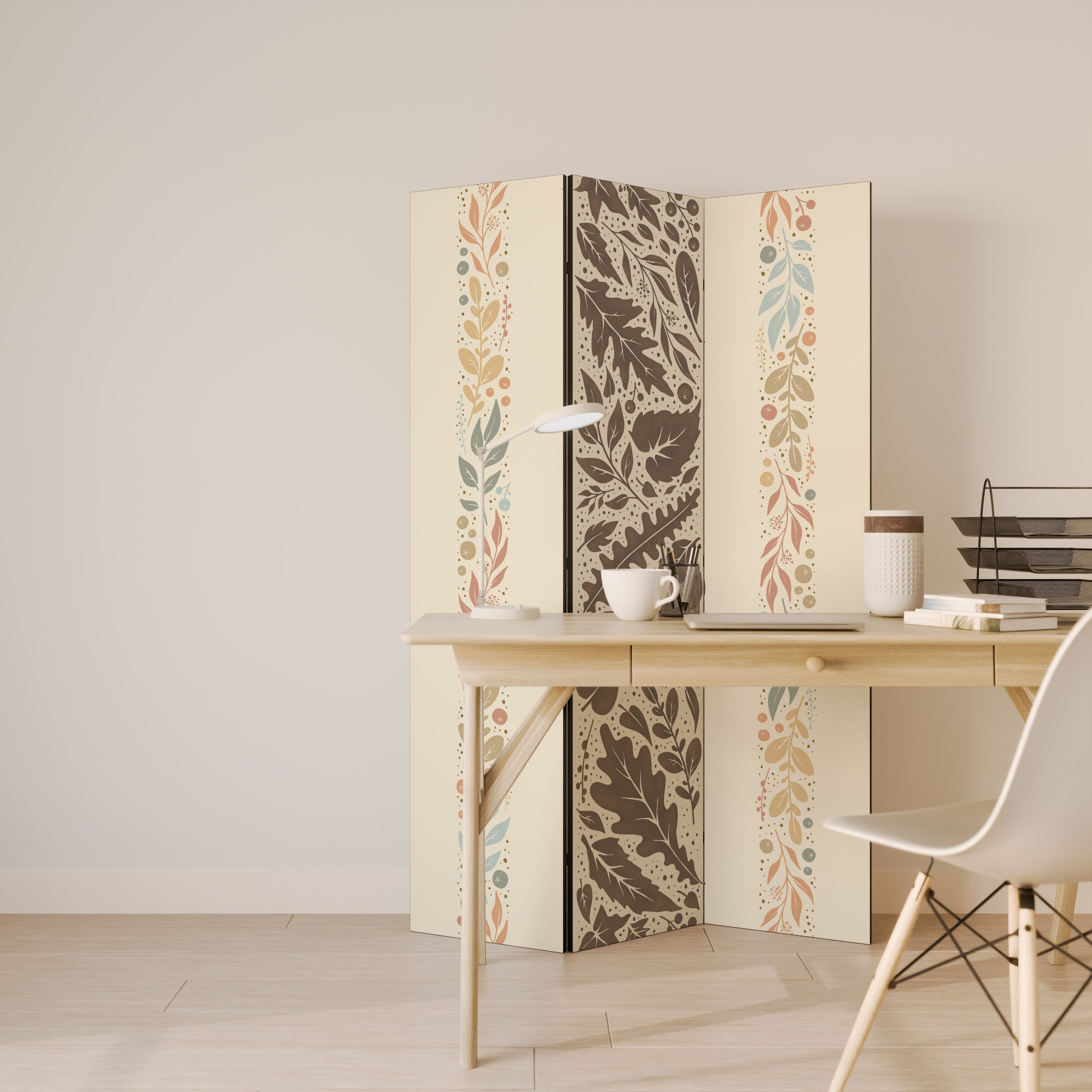Cloison décorative à 3 panneaux FOLIAGE TALES