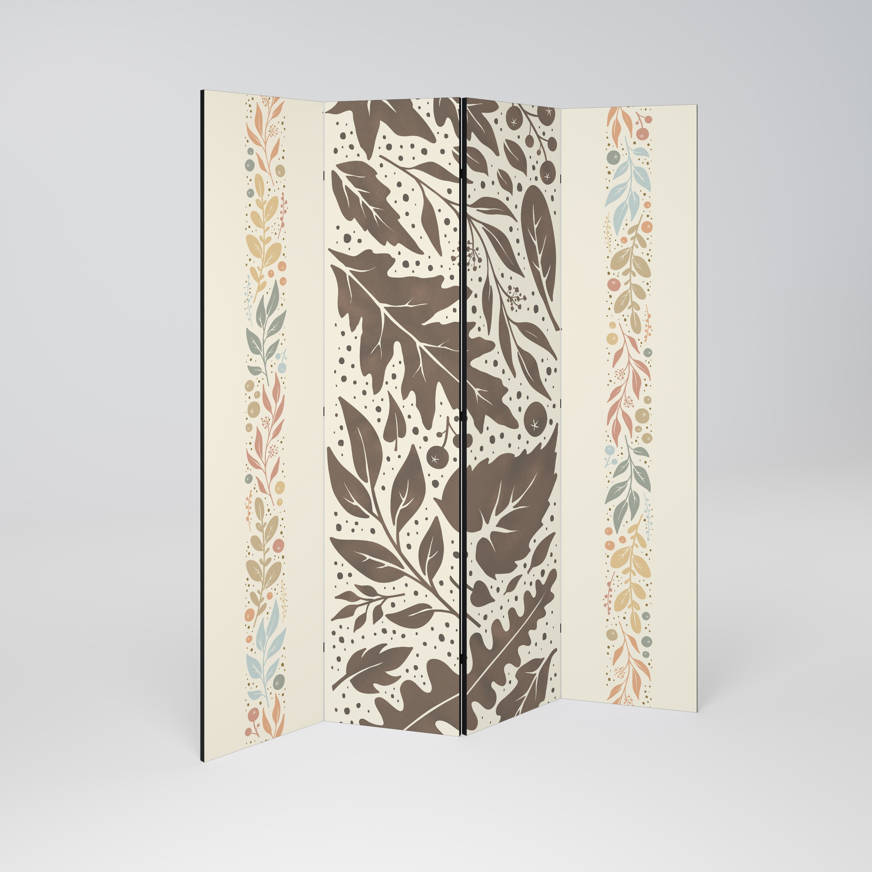 Cloison décorative à 4 panneaux FOLIAGE TALES