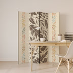 FOLIAGE TALES 4-Panel Room Divider