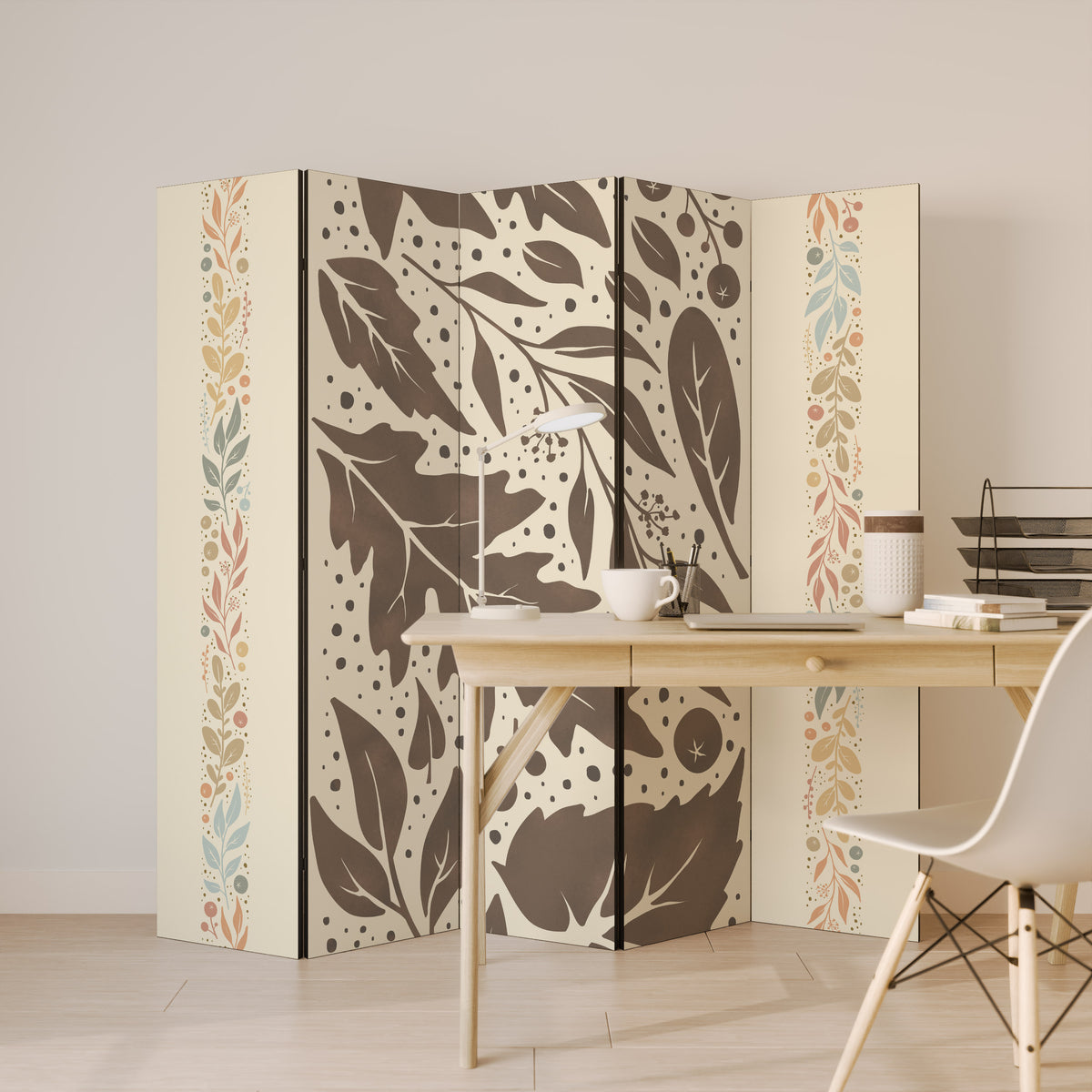 FOLIAGE TALES 5-Panel Room Divider