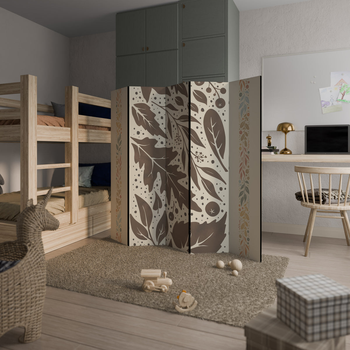 FOLIAGE TALES 5-Panel Room Divider
